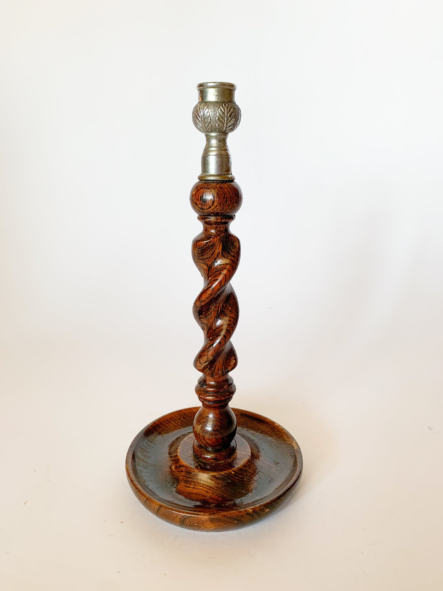 Antique Barley Twist Candlestick Holder