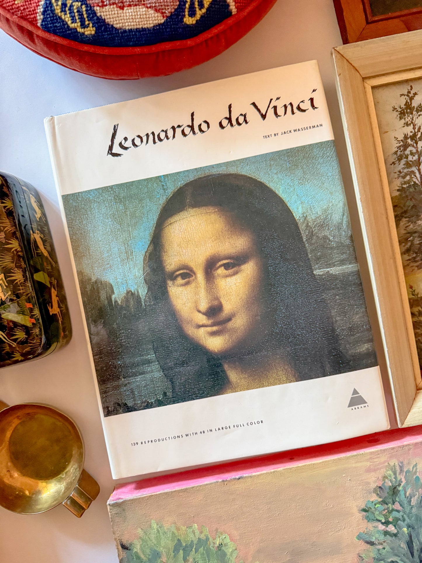 Vintage Leonardo da Vinci (Library of Great Painters) Coffee Table Art Book