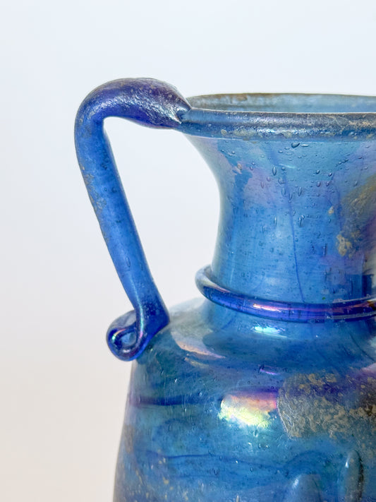1960s Scavo Seguso Murano Attributed Hand Blown Glass Vase