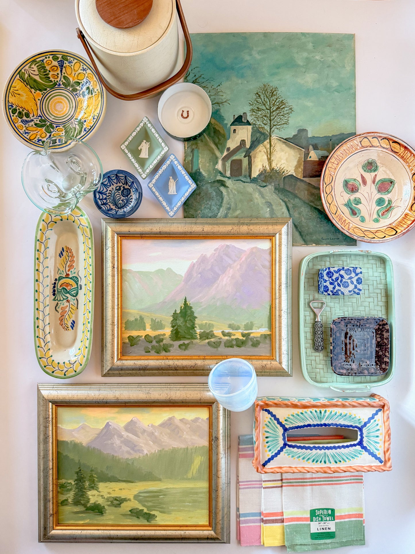 Mid Century Modern Georges Briard Teak Handled Ice Bucket