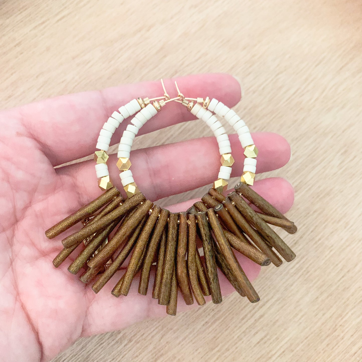 Golden Hoop Earrings