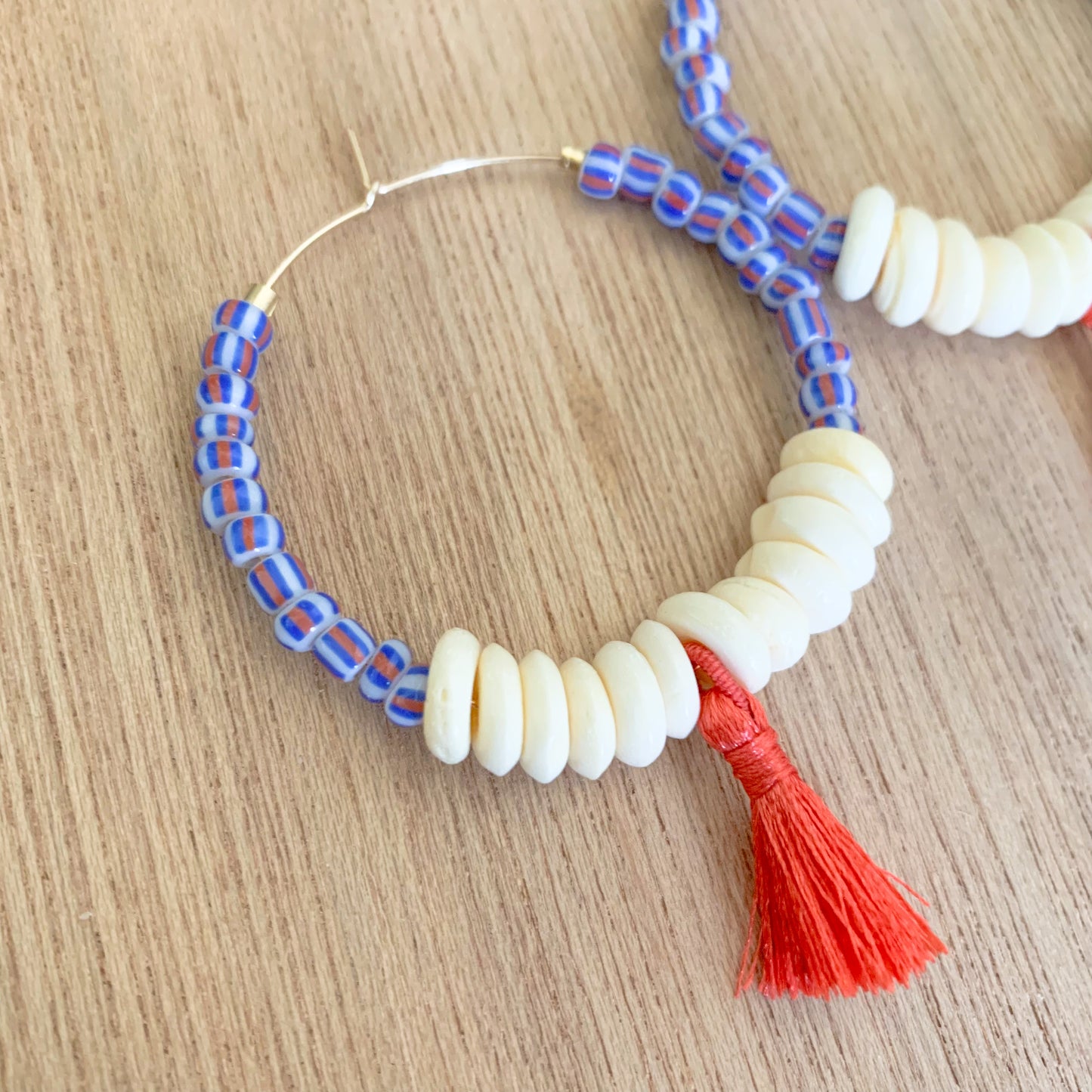 Candy Cobalt Hoop Earrings