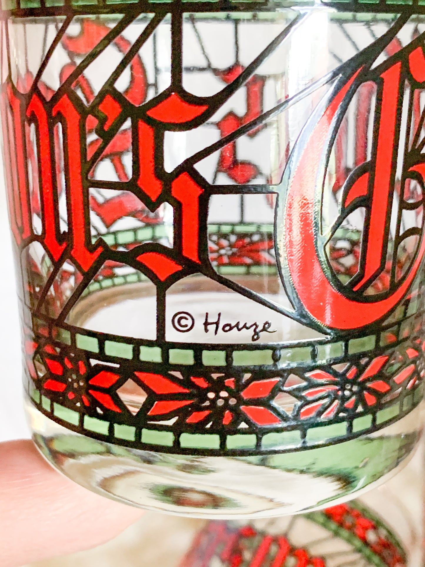 Vintage Houze Season's Greetings Tumbler, Sold Individually