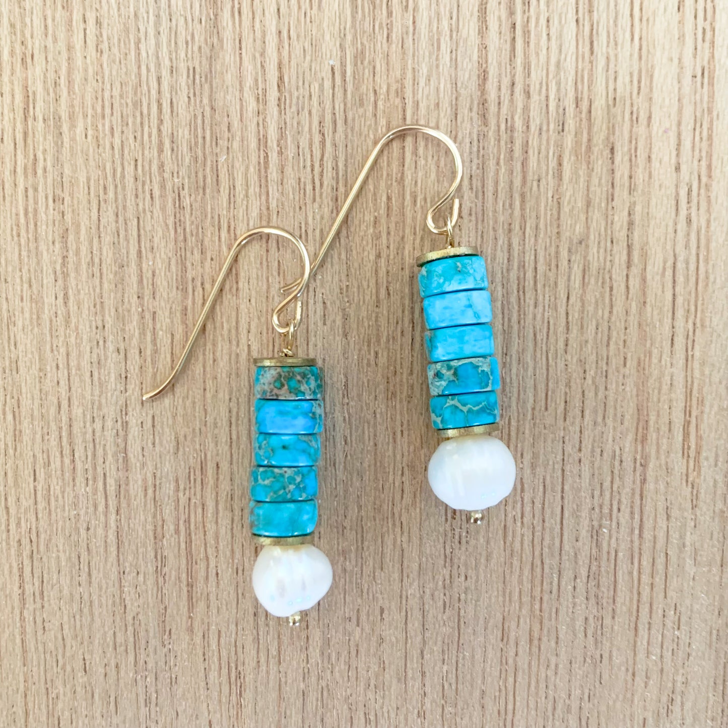 Tiny Turquoise Earrings
