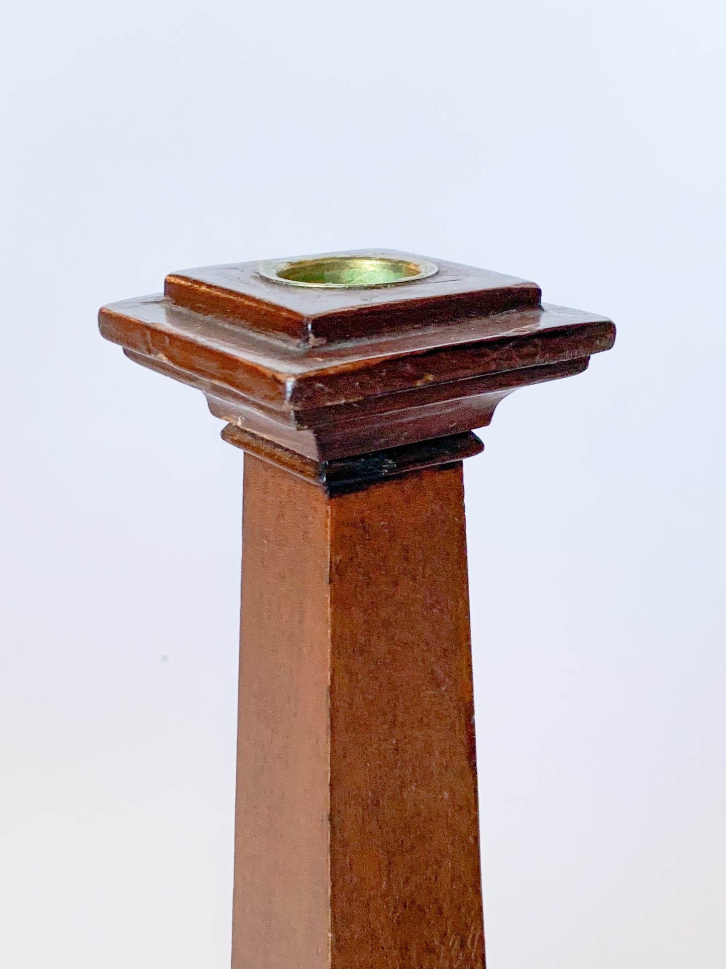 Vintage Georgian Wooden Candlesticks