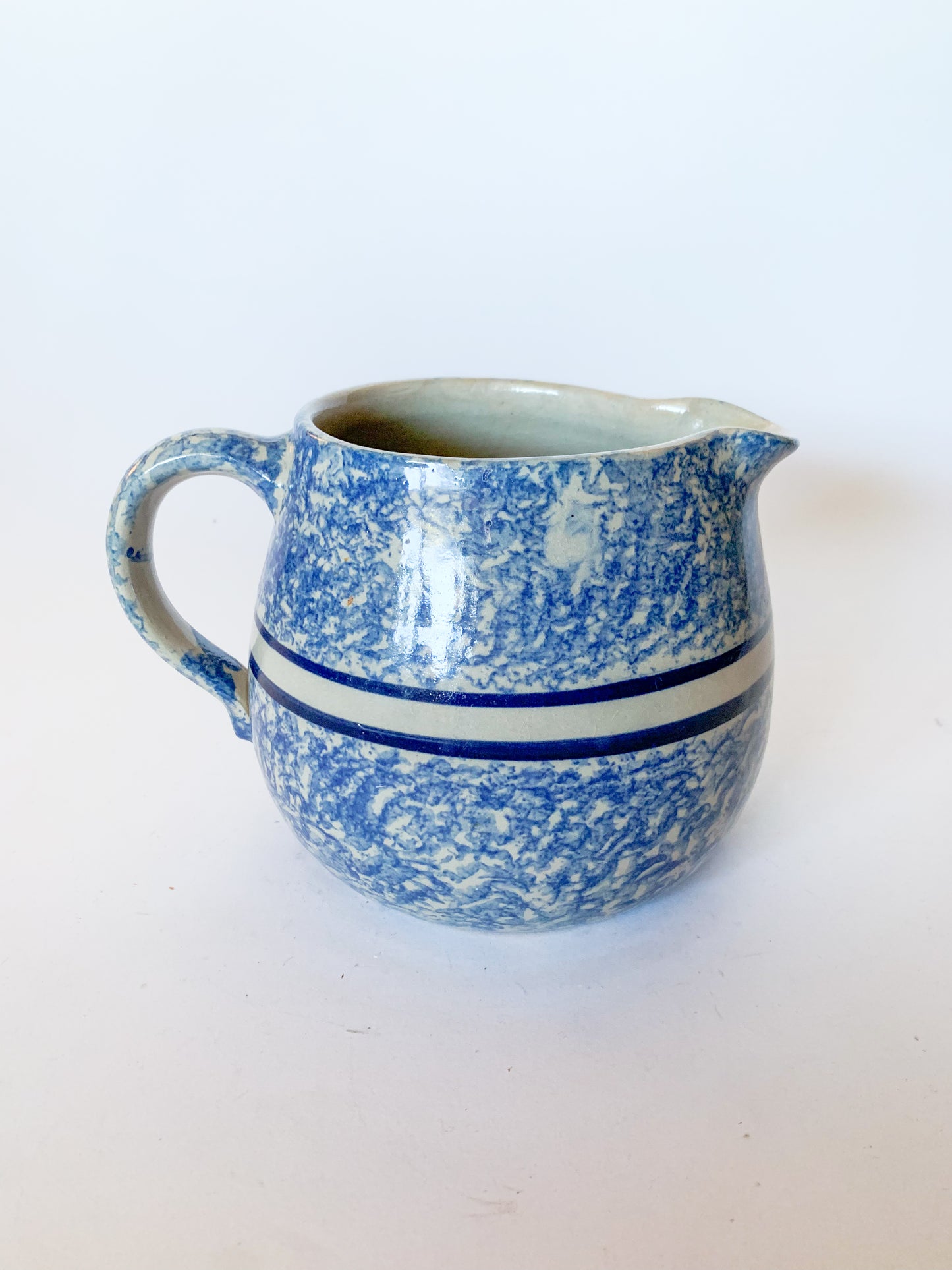 Vintage Spongeware Pitcher by Marshall Pottery (East Texas)