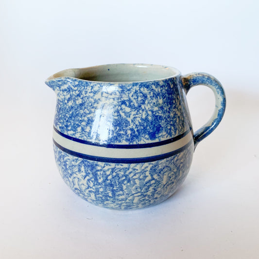Vintage Spongeware Pitcher by Marshall Pottery (East Texas)