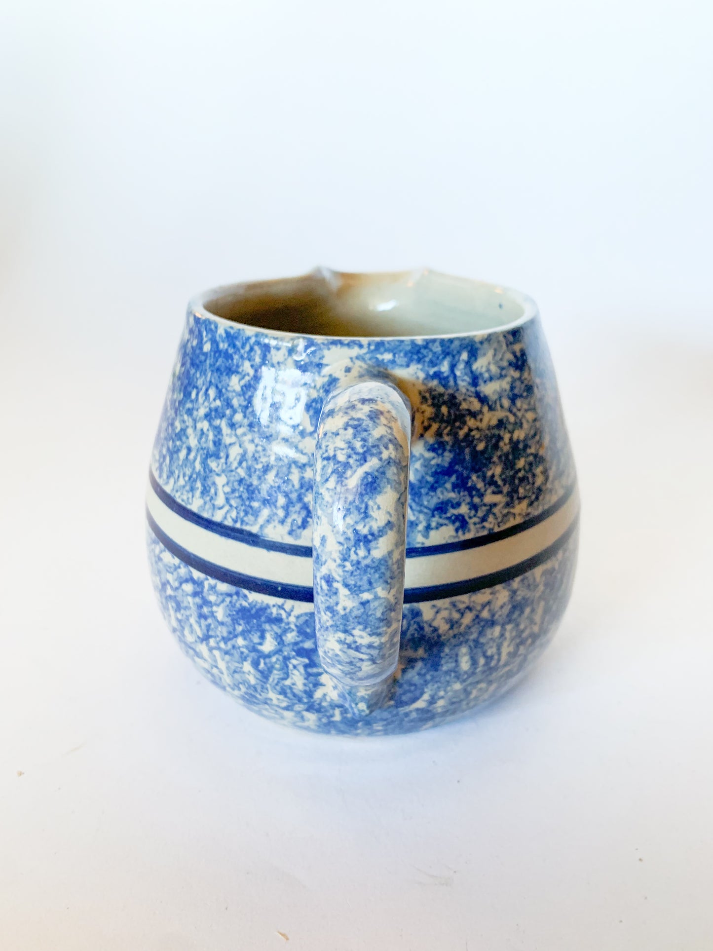 Vintage Spongeware Pitcher by Marshall Pottery (East Texas)