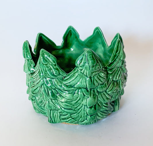 Vintage Christmas Tree Ceramic Wine Bottle Coaster