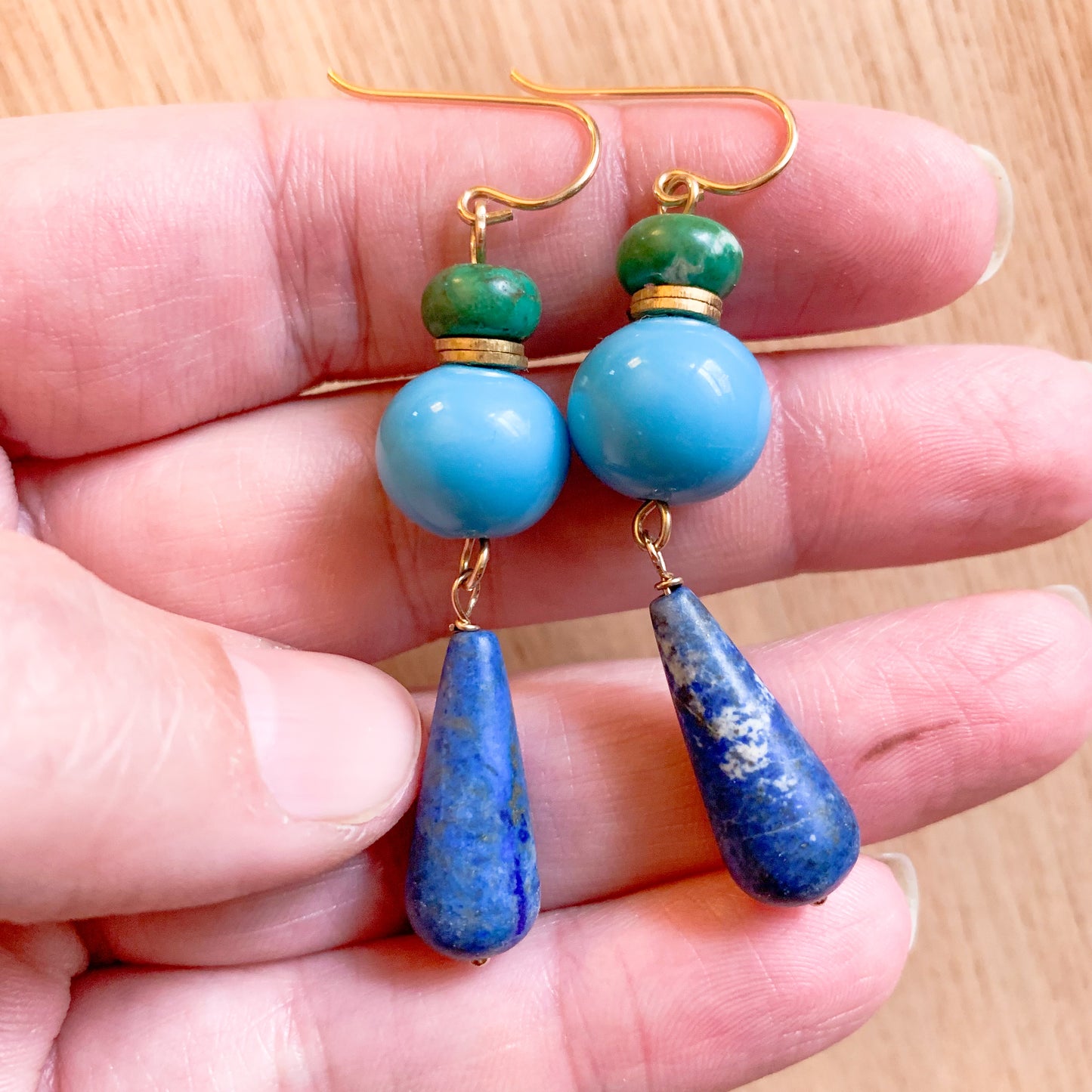 Lapis and Green Drops