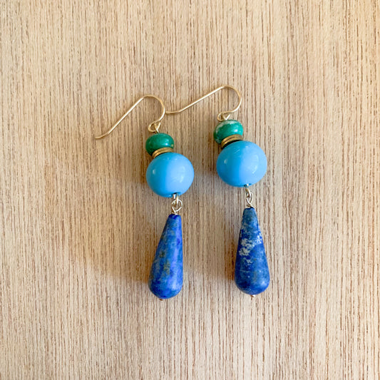 Lapis and Green Drops