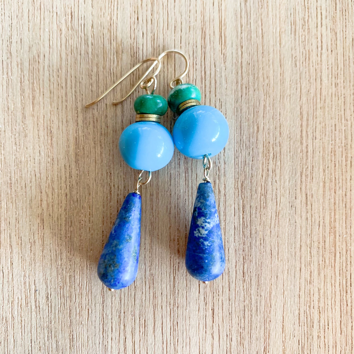 Lapis and Green Drops