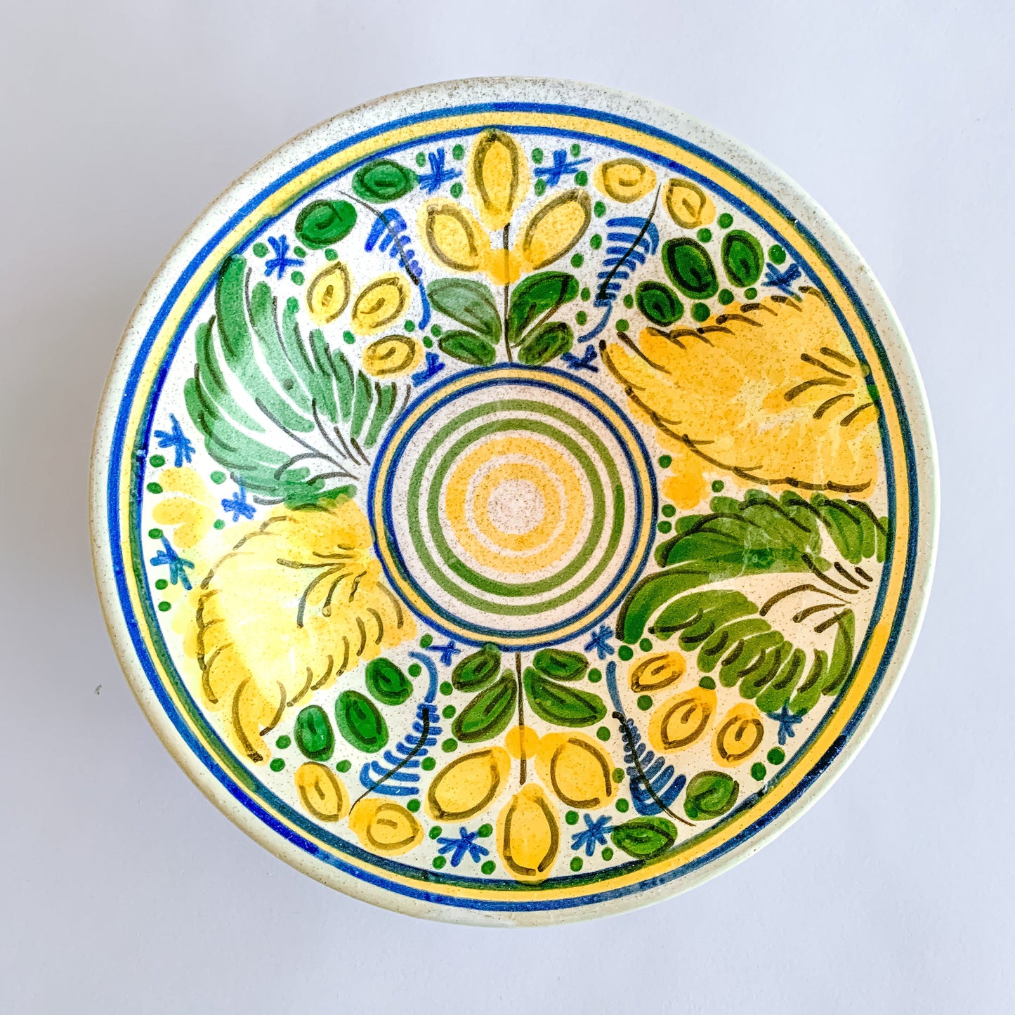 Italian Style Hand Painted Studio Pottery Bowl