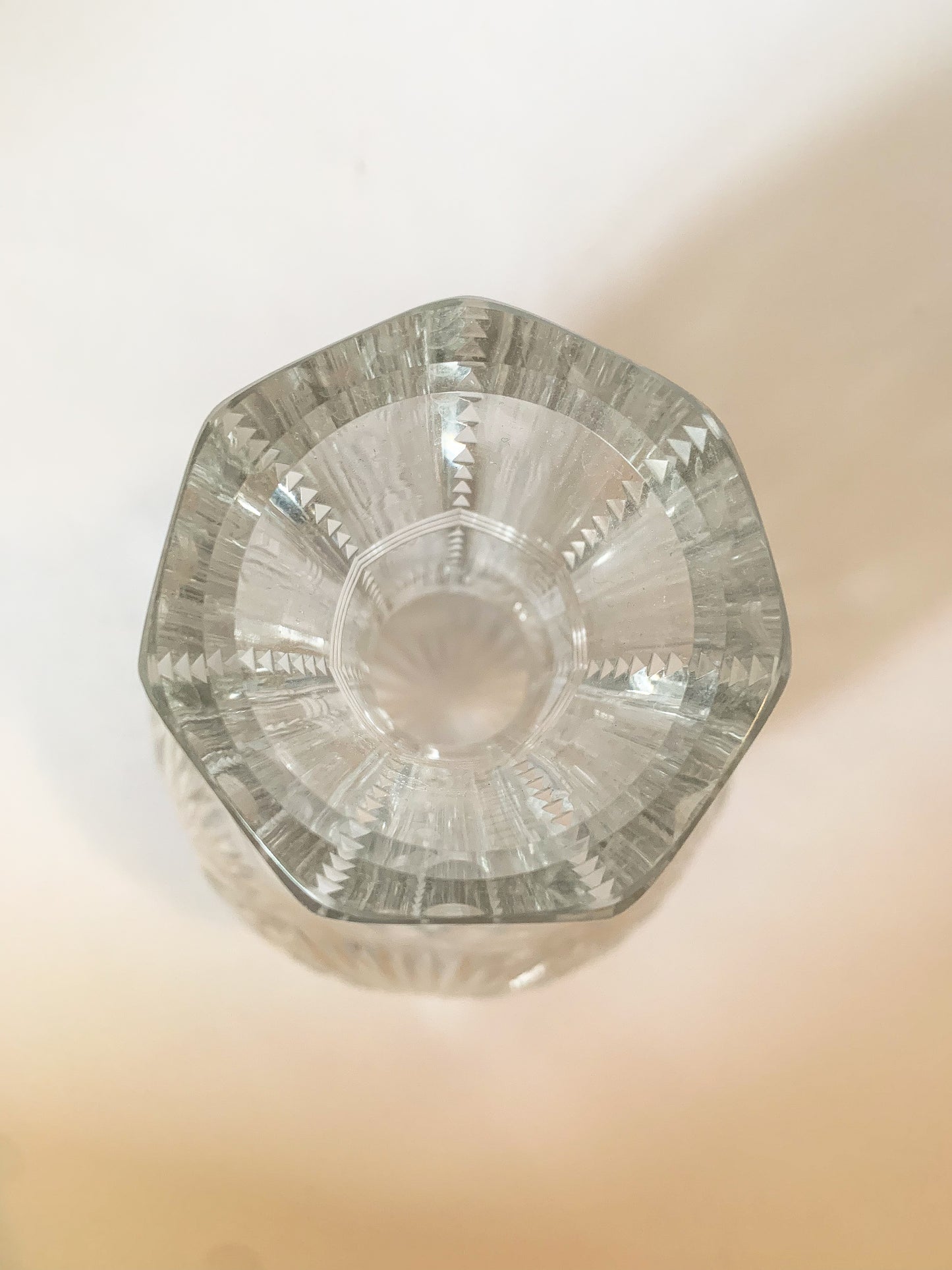 Sparkling American Brilliant Period Cut Crystal Decanter c.1890s Victorian Vase