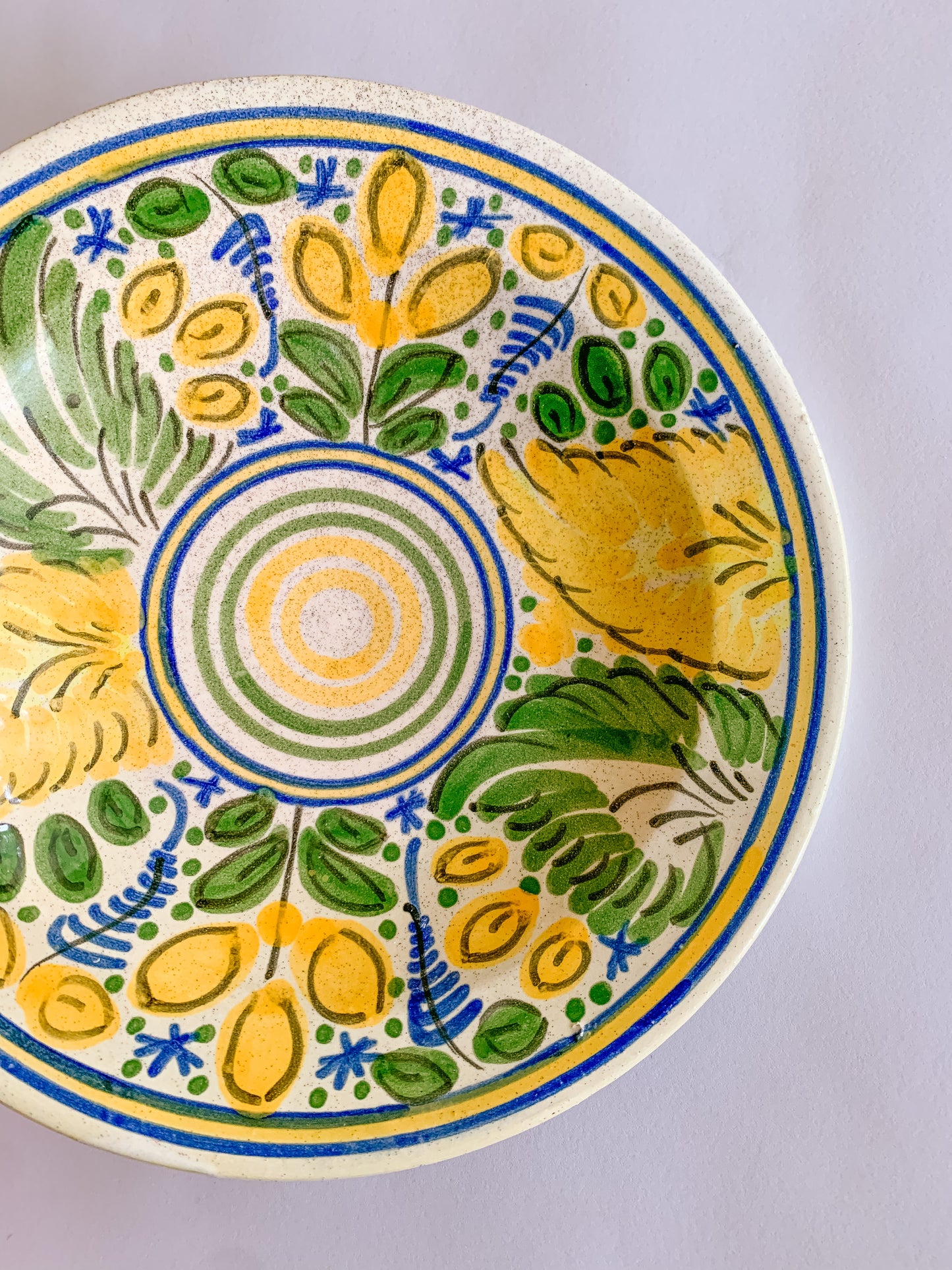 Italian Style Hand Painted Studio Pottery Bowl