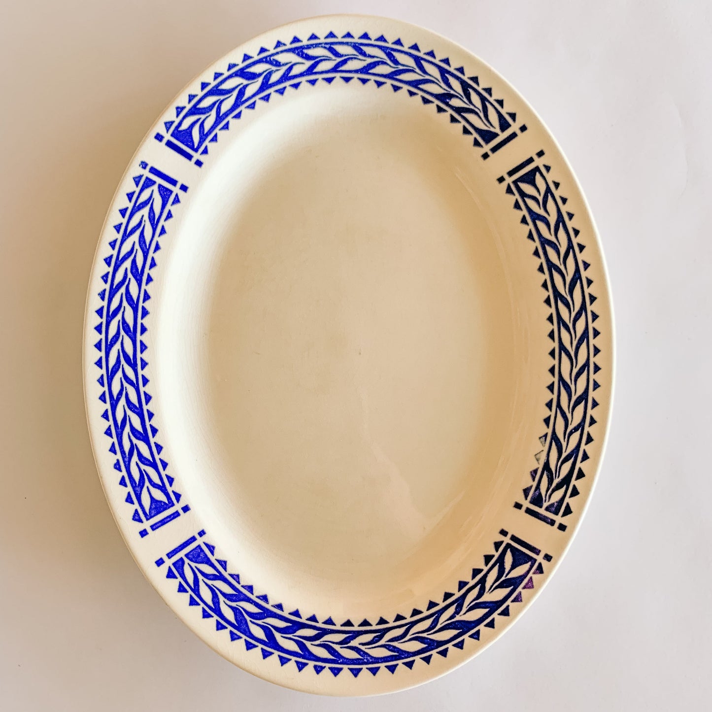 1930s Homer Laughlin Laurel Leaf Serving Platter