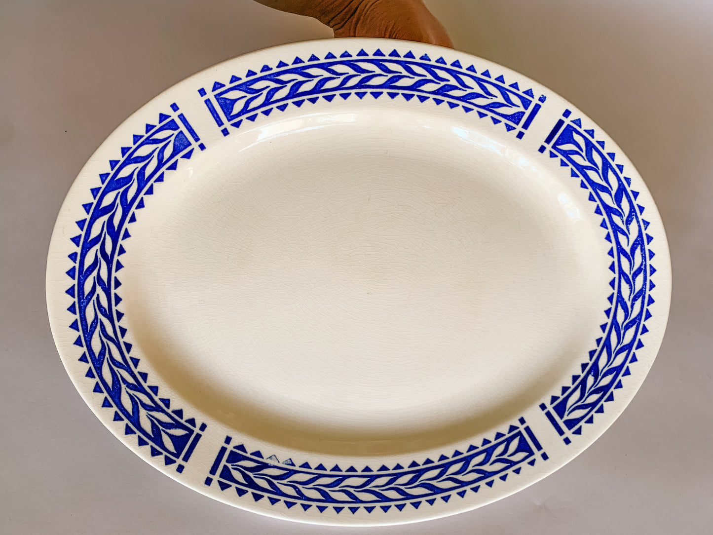 1930s Homer Laughlin Laurel Leaf Serving Platter