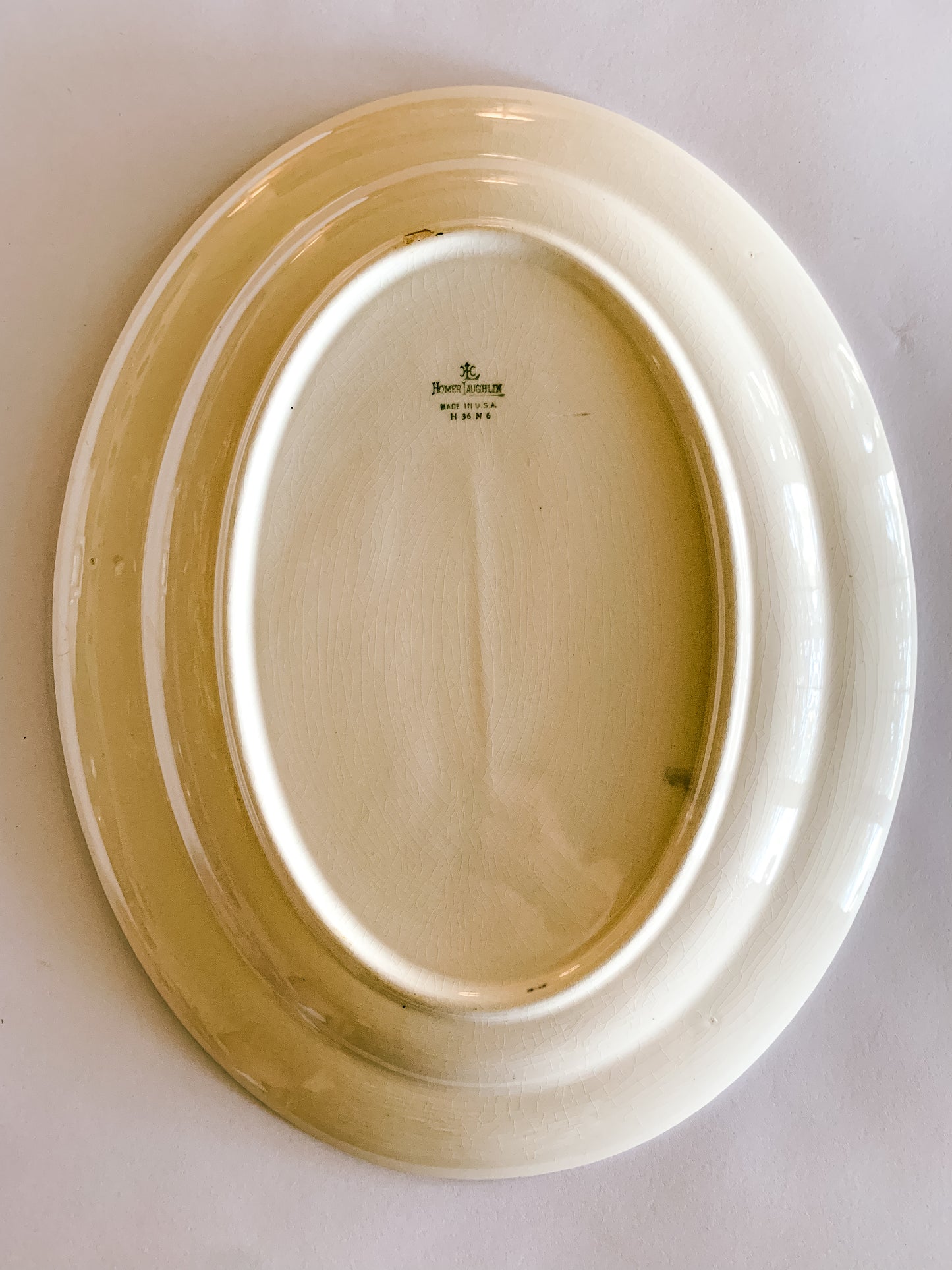 1930s Homer Laughlin Laurel Leaf Serving Platter