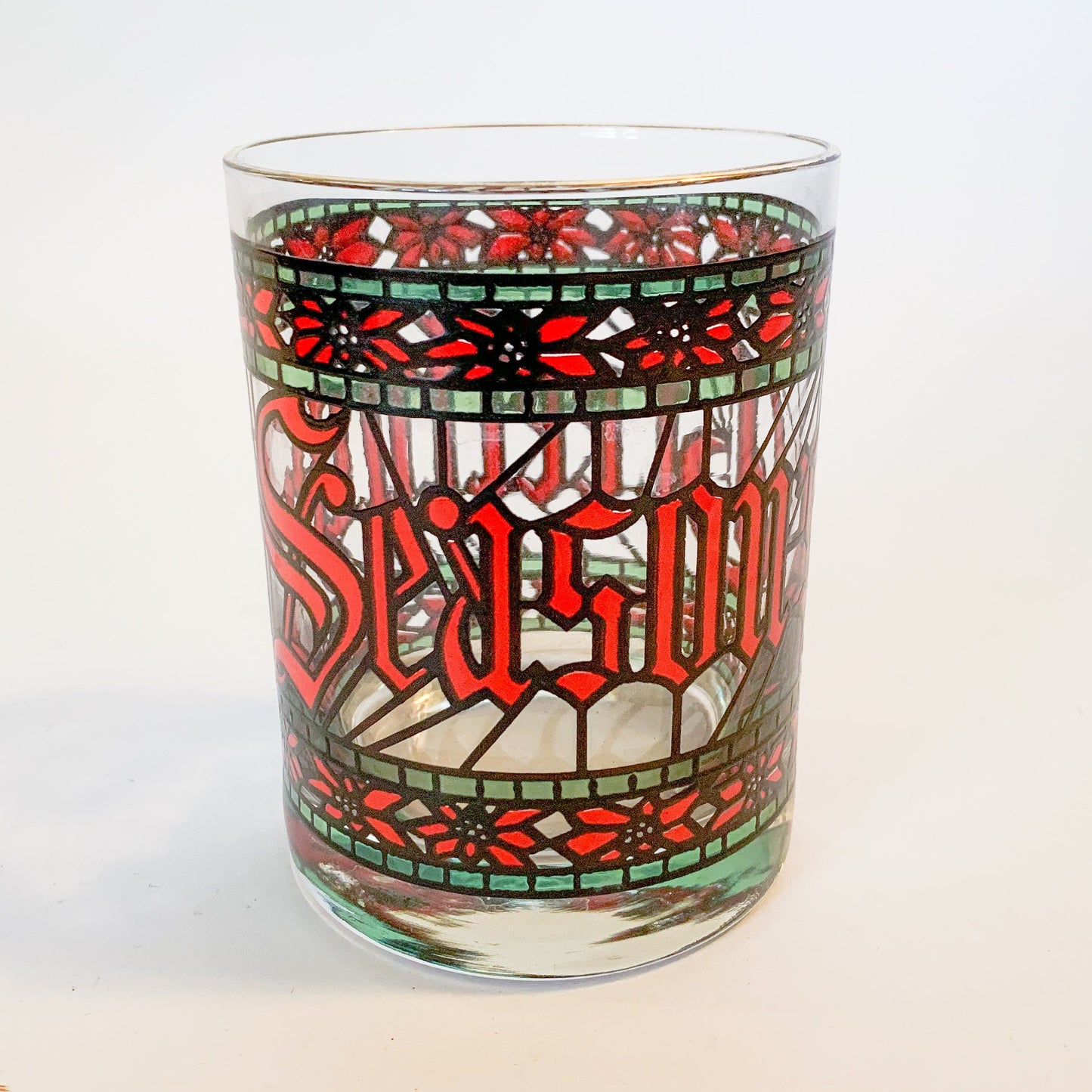 Vintage Houze Season's Greetings Tumbler, Sold Individually