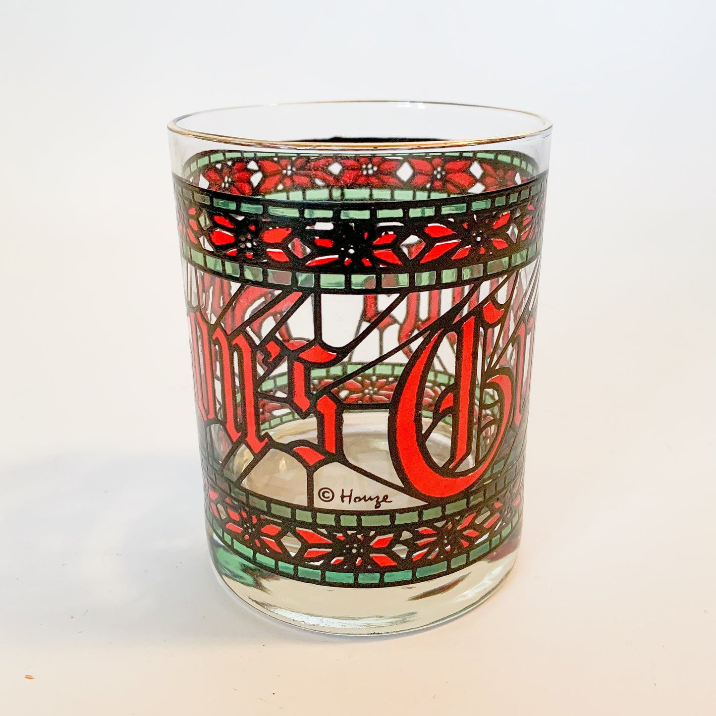 Vintage Houze Season's Greetings Tumbler, Sold Individually
