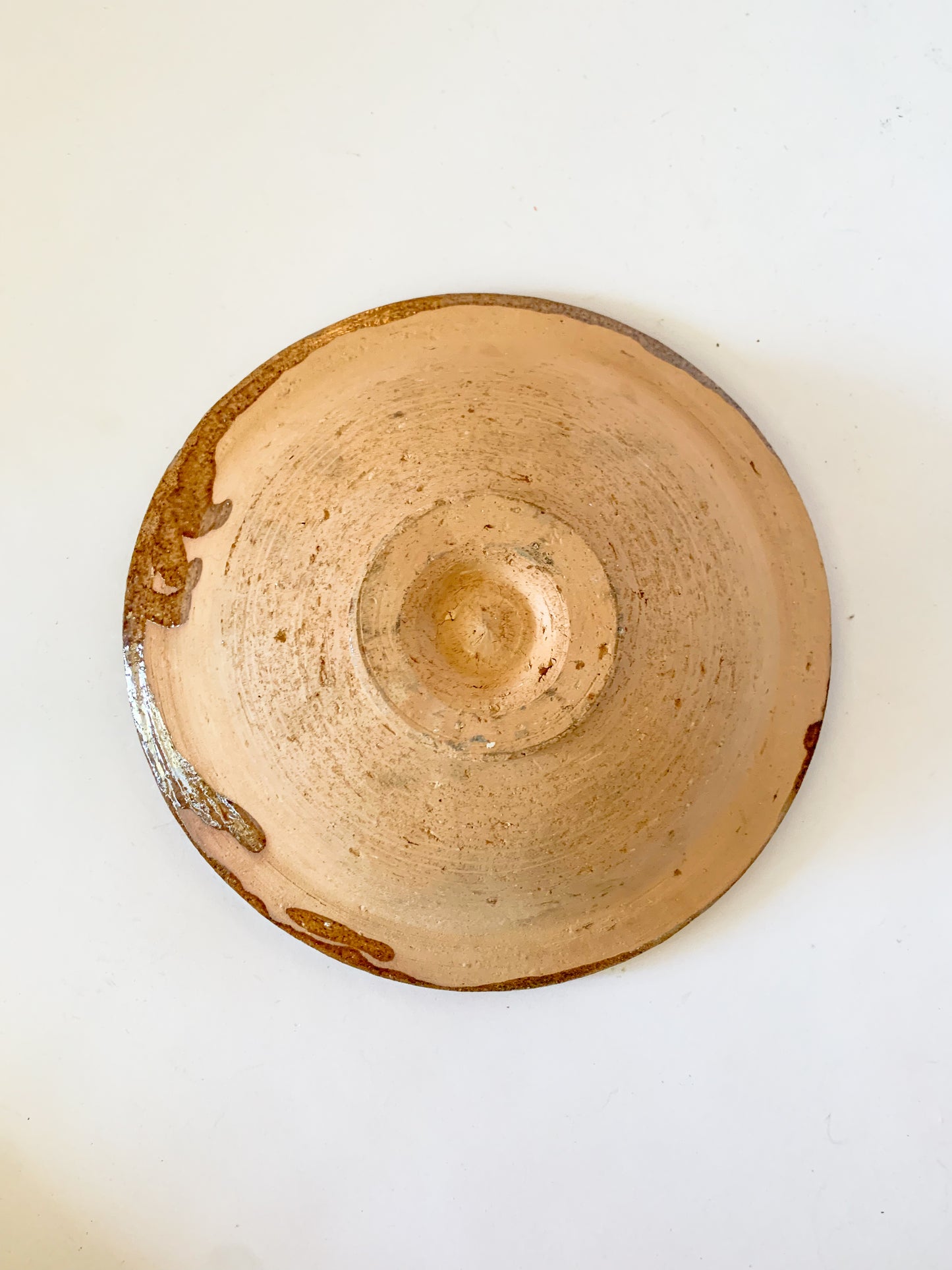 Mid Century Burnt Sienna Glazed Moroccan Bowl