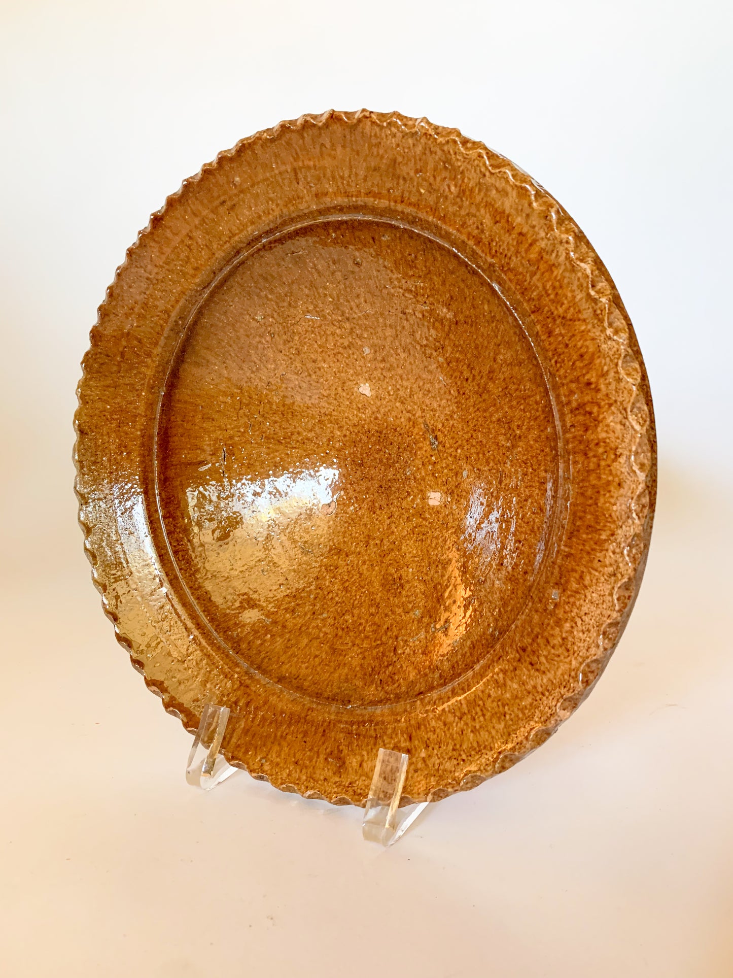 Mid Century Burnt Sienna Glazed Moroccan Bowl