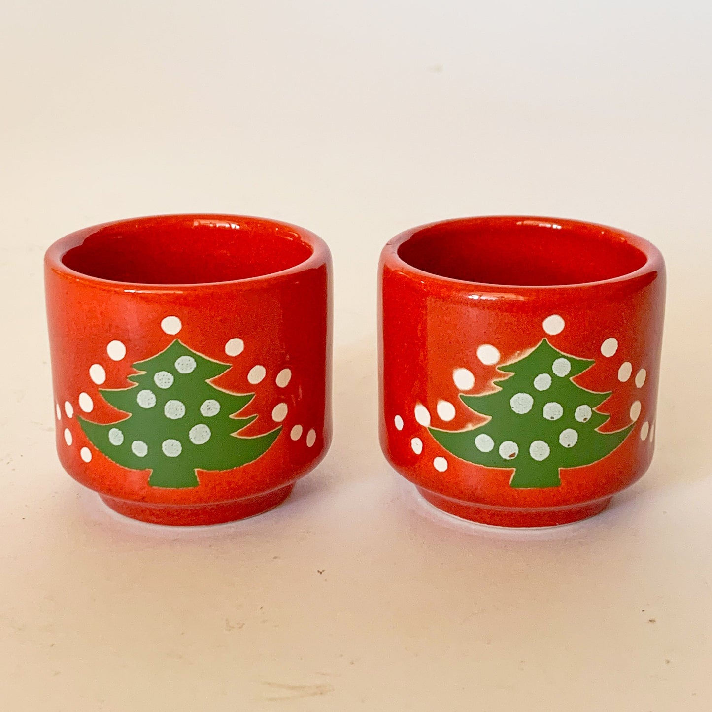 Vintage German Waechtersbach Christmas Tree Candle Holders