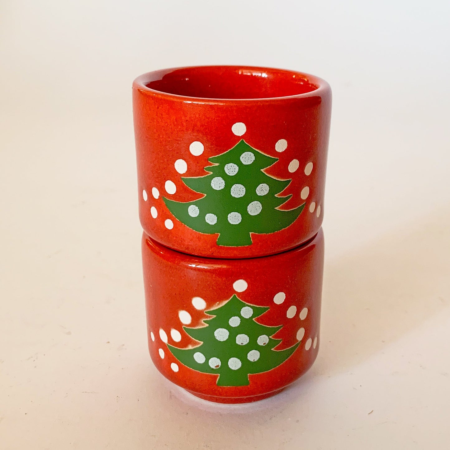 Vintage German Waechtersbach Christmas Tree Candle Holders