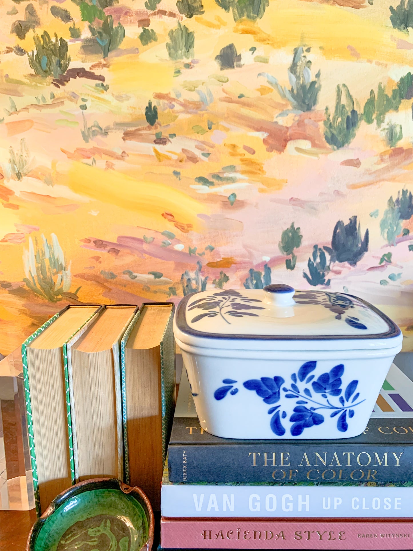 Vintage Viana Do Castelo Blue and White Portugal Casserole Dish