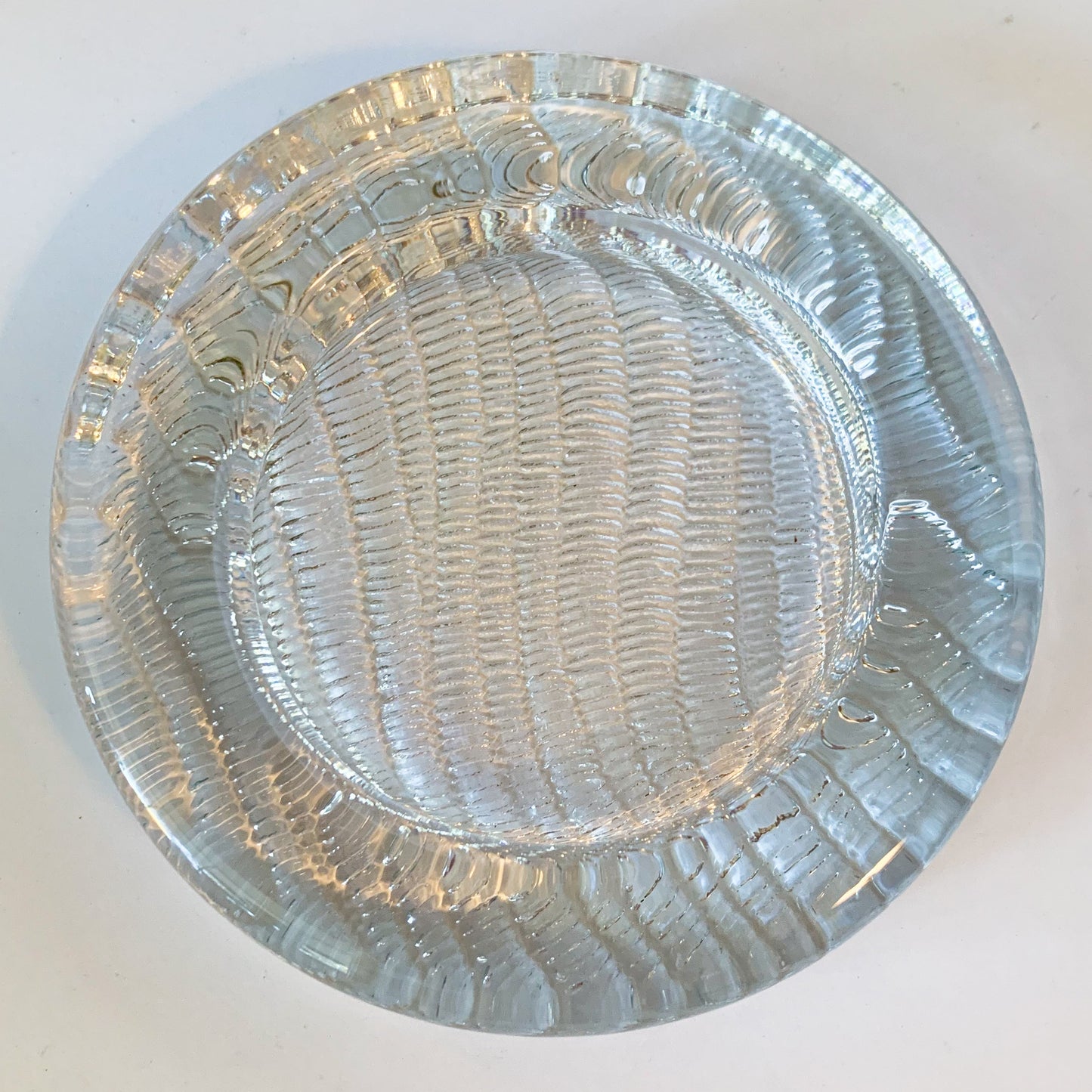 Vintage Jorgensen for Holmegaard Textured Glass Catchall Wine Coaster