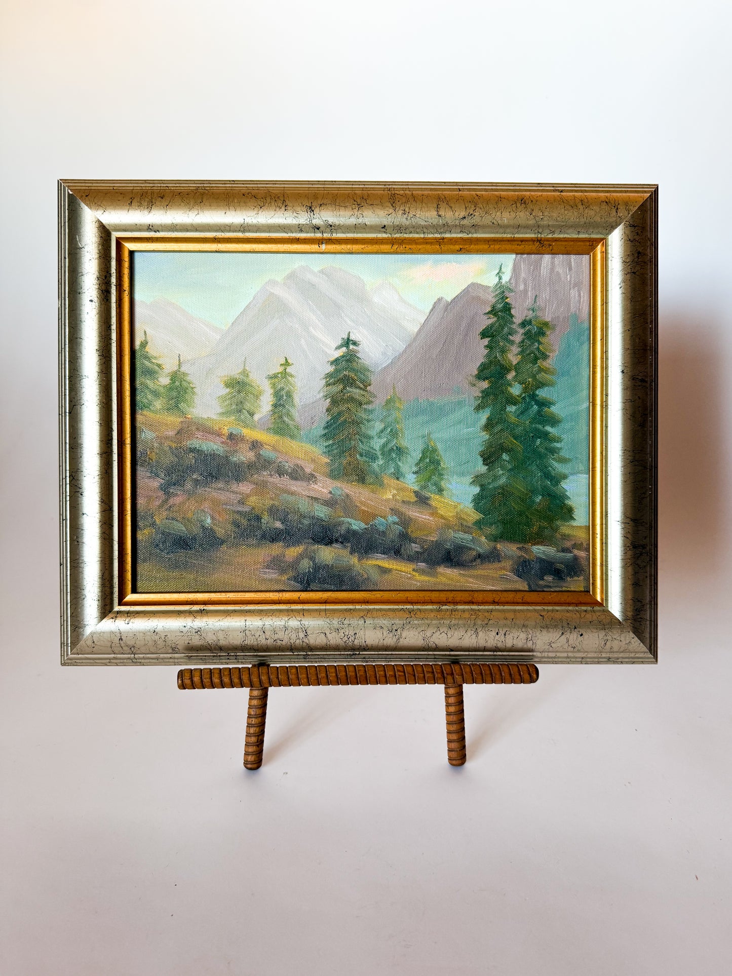 Original Painting of Mountain Landscape, 9x12