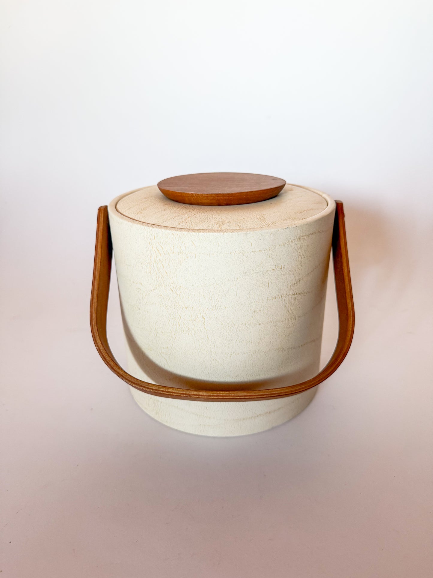 Mid Century Modern Georges Briard Teak Handled Ice Bucket