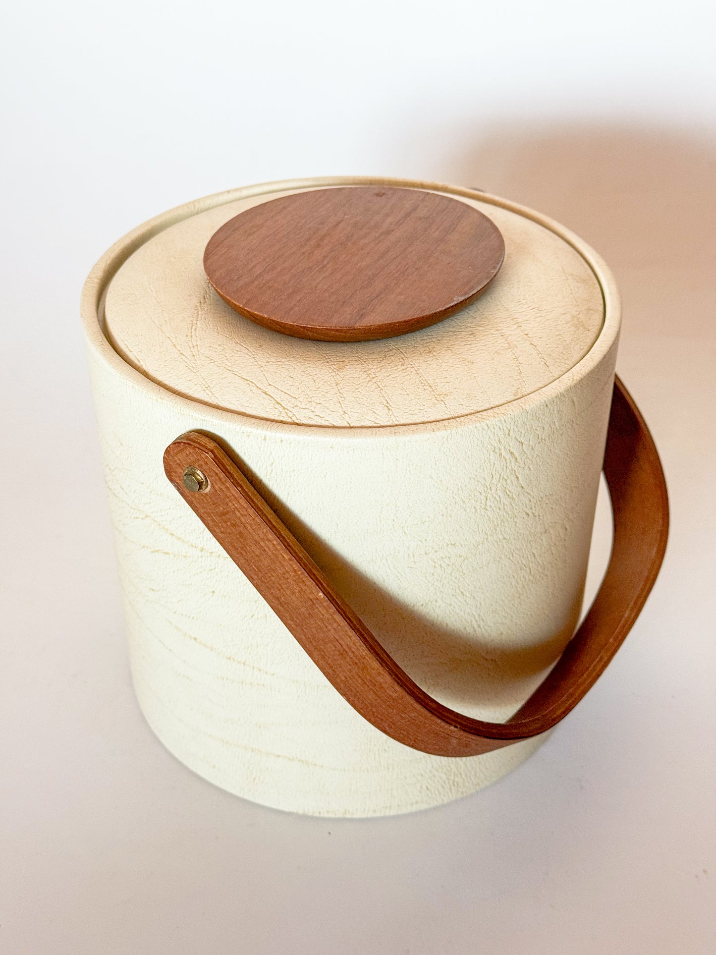 Mid Century Modern Georges Briard Teak Handled Ice Bucket