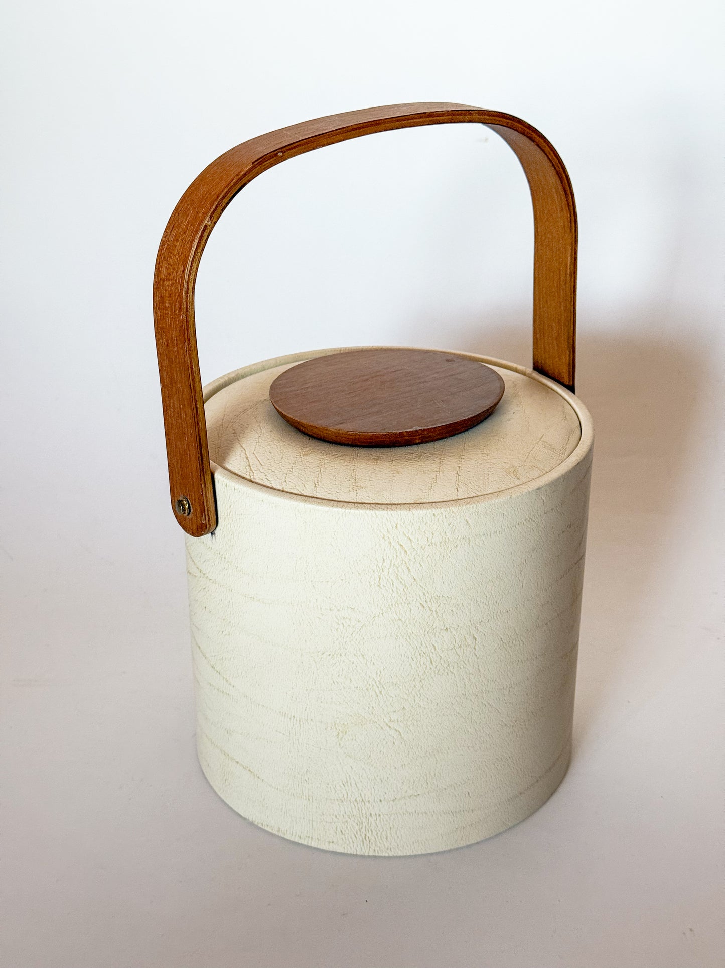 Mid Century Modern Georges Briard Teak Handled Ice Bucket