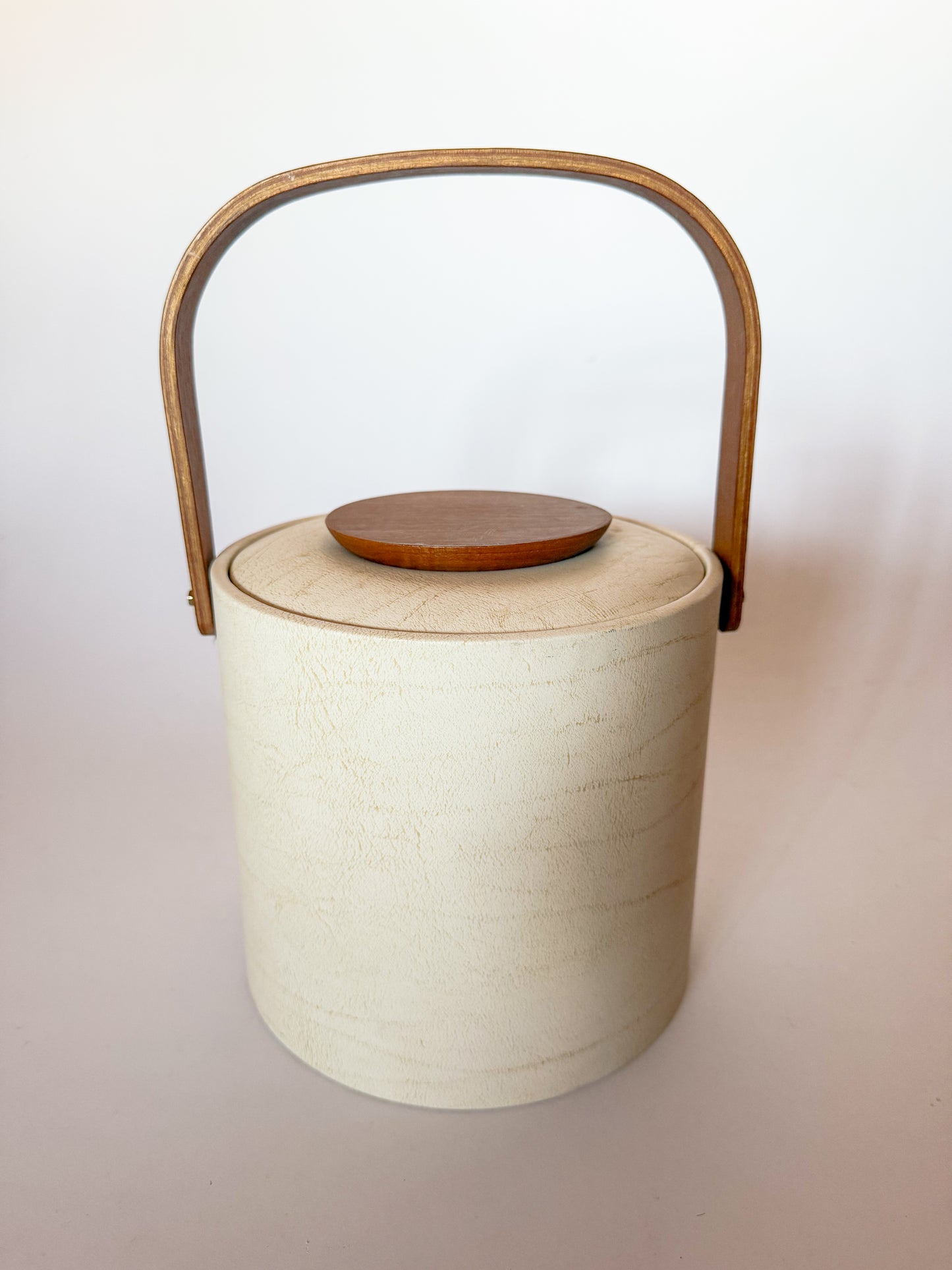 Mid Century Modern Georges Briard Teak Handled Ice Bucket