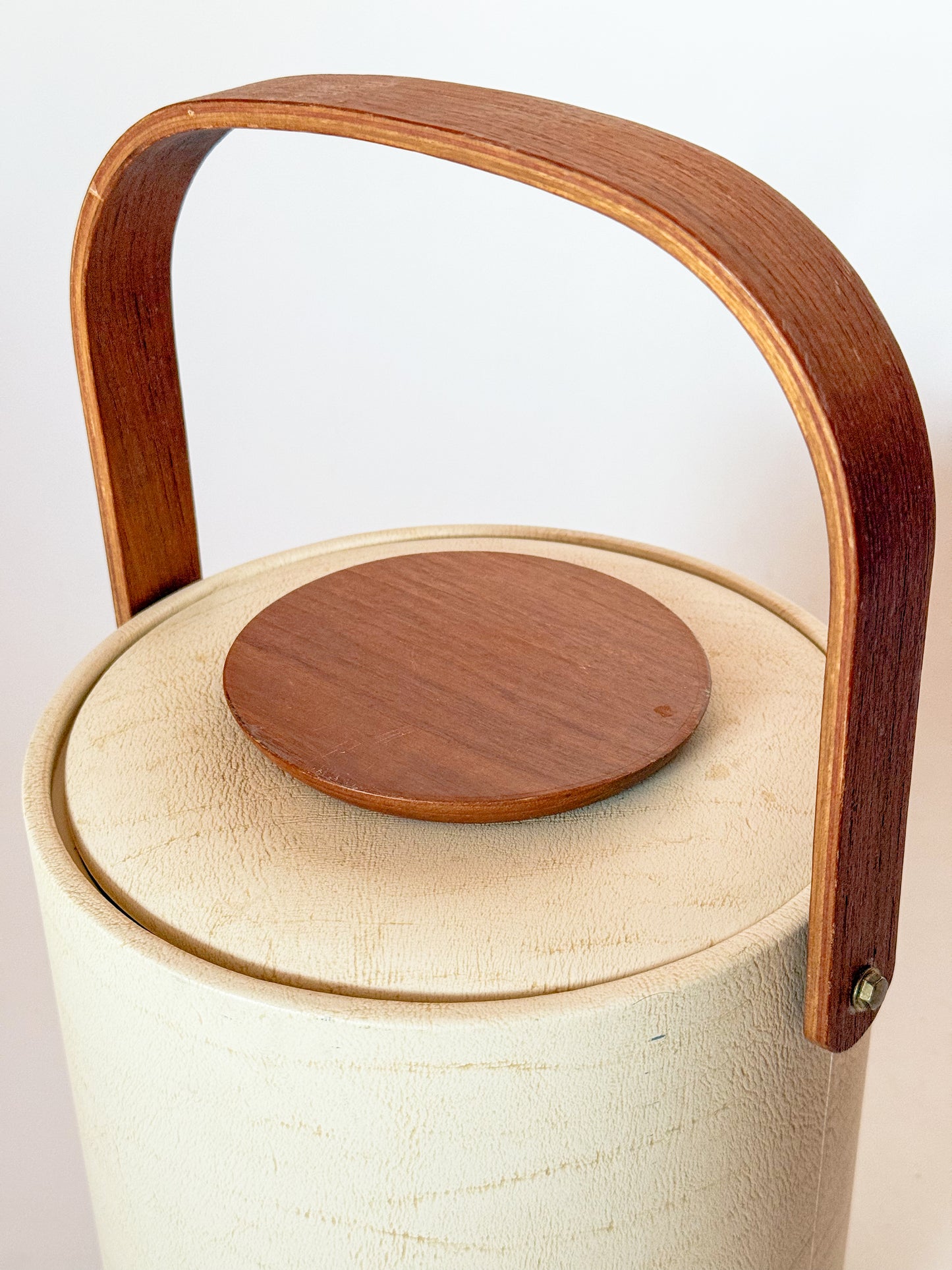 Mid Century Modern Georges Briard Teak Handled Ice Bucket