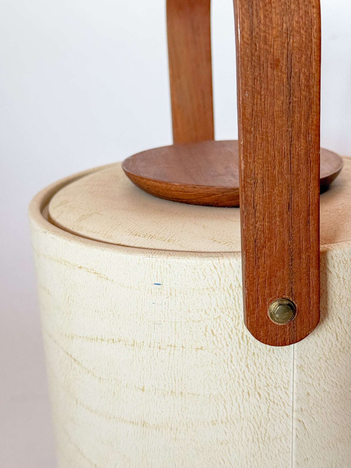 Mid Century Modern Georges Briard Teak Handled Ice Bucket