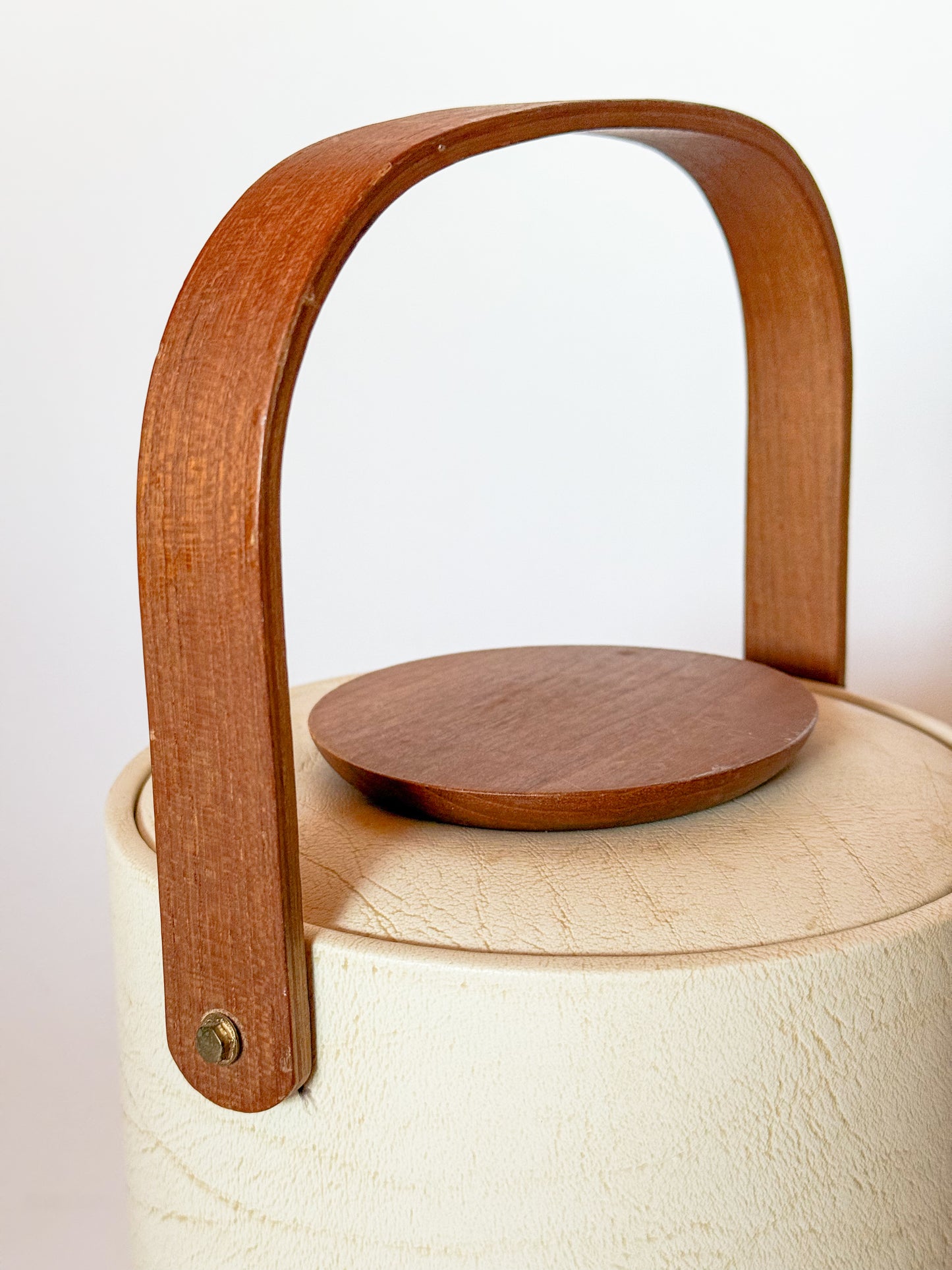 Mid Century Modern Georges Briard Teak Handled Ice Bucket