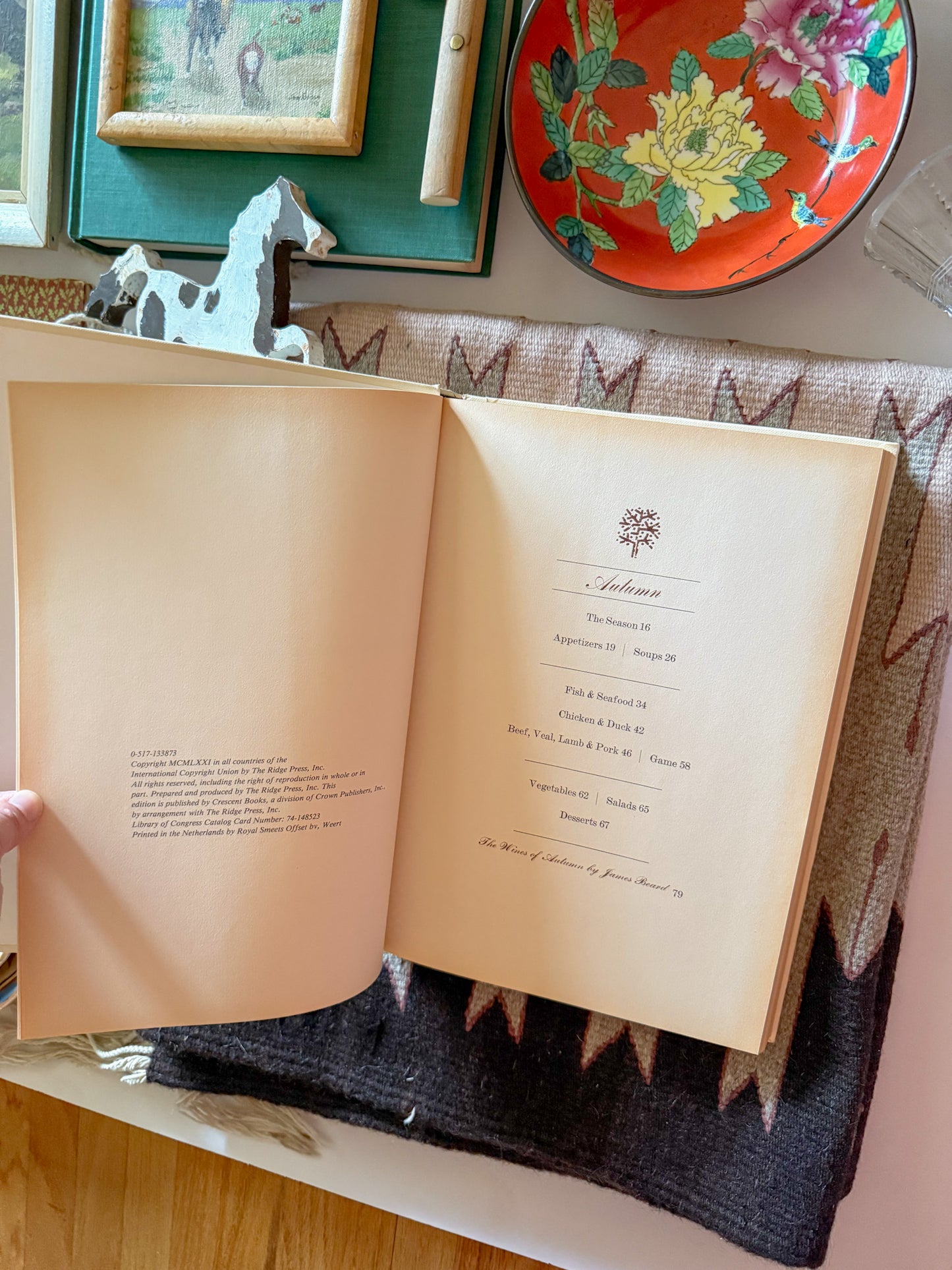 The Four Seasons Cookbook by Charlotte Adams with James Beard, 1971 Restaurant Cookbook