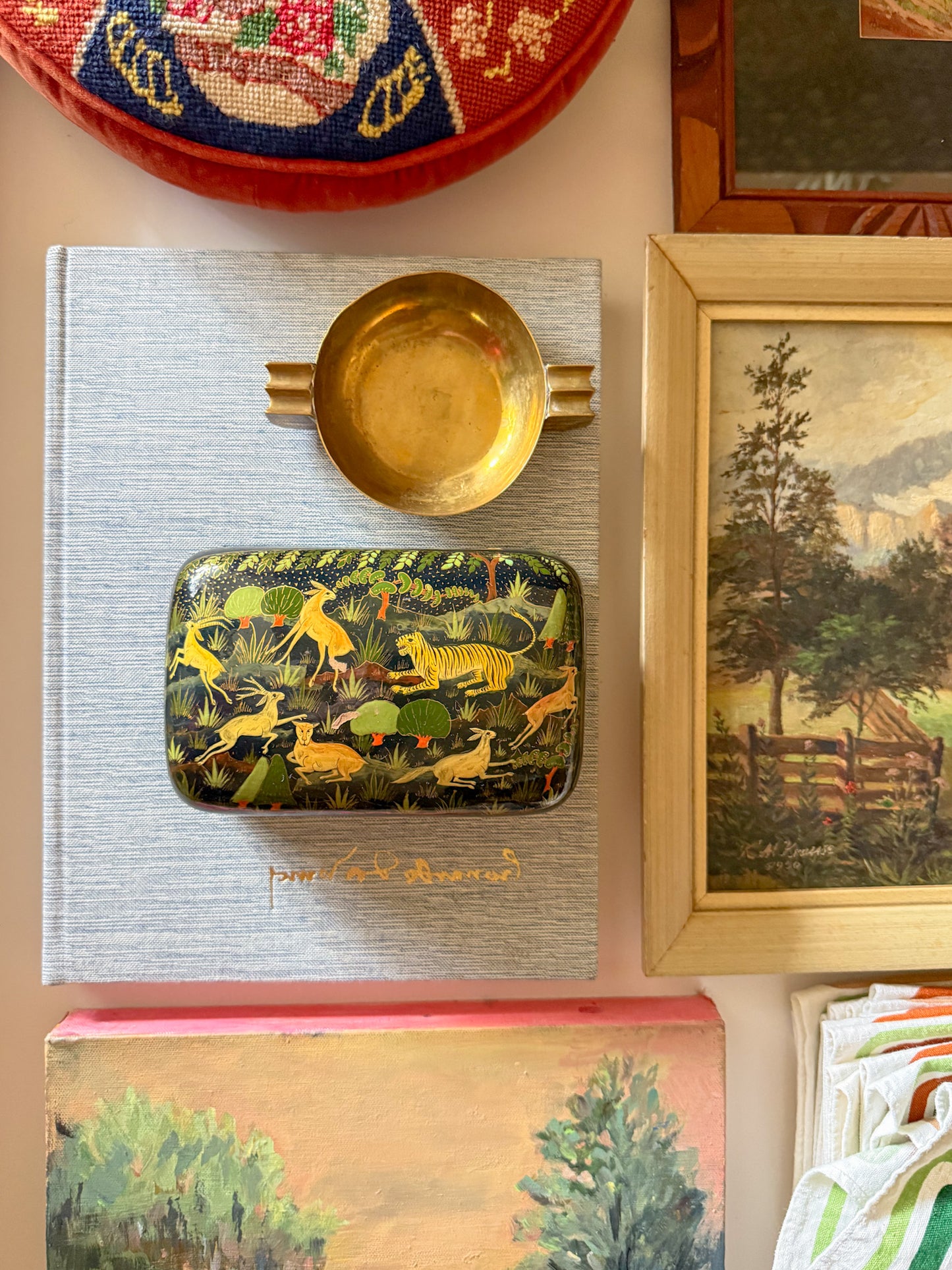 Vintage Leonardo da Vinci (Library of Great Painters) Coffee Table Art Book