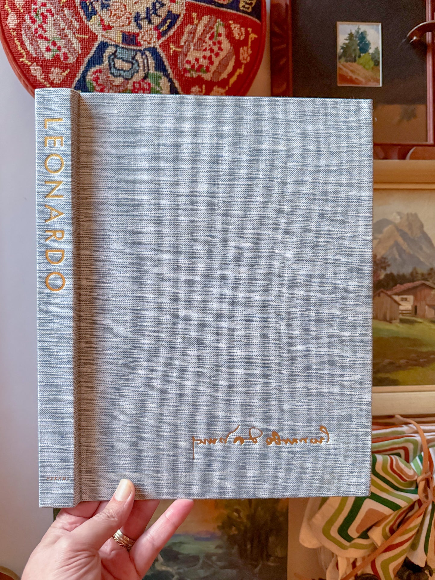 Vintage Leonardo da Vinci (Library of Great Painters) Coffee Table Art Book