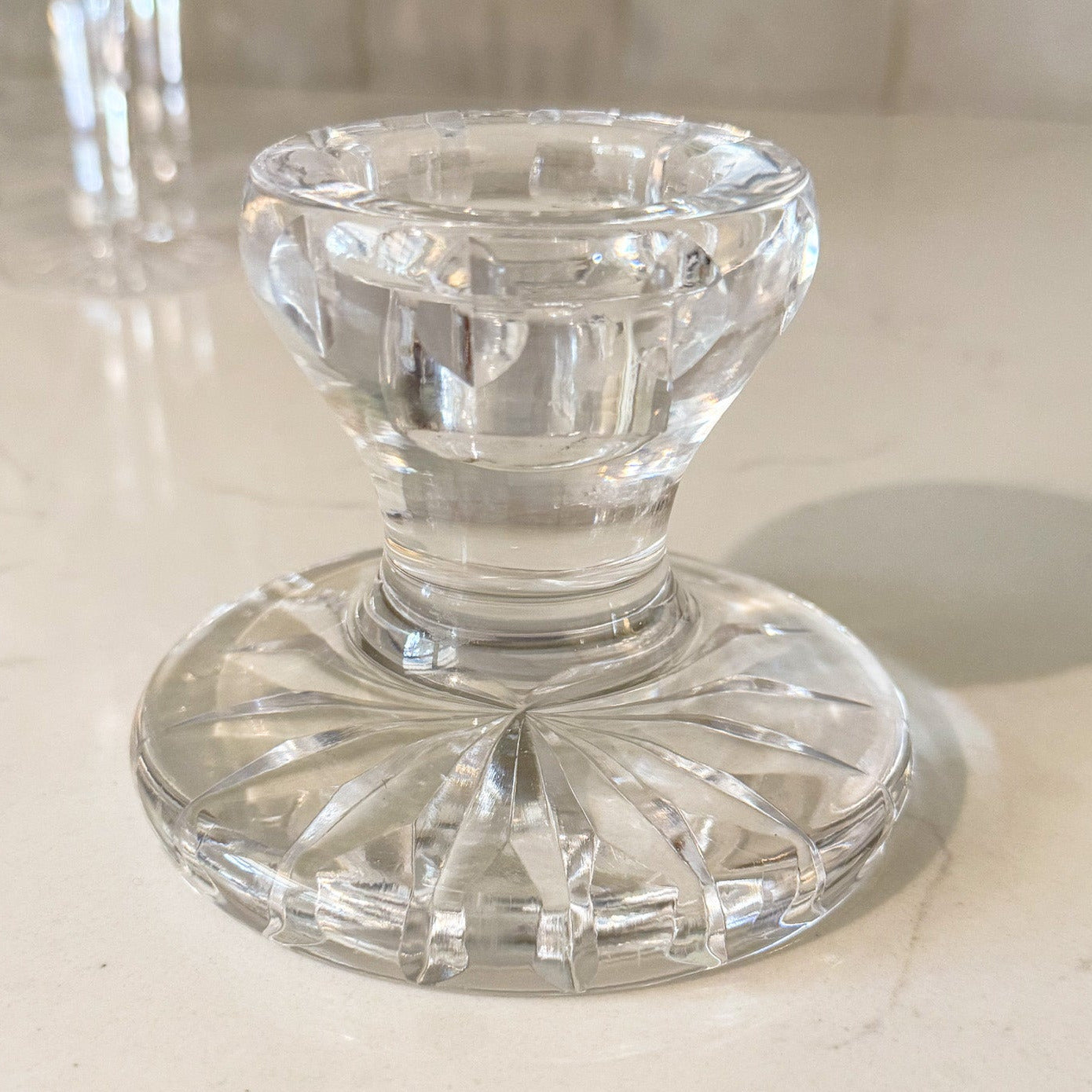 Vintage Waterford Crystal Lismore Taper Candle Holder