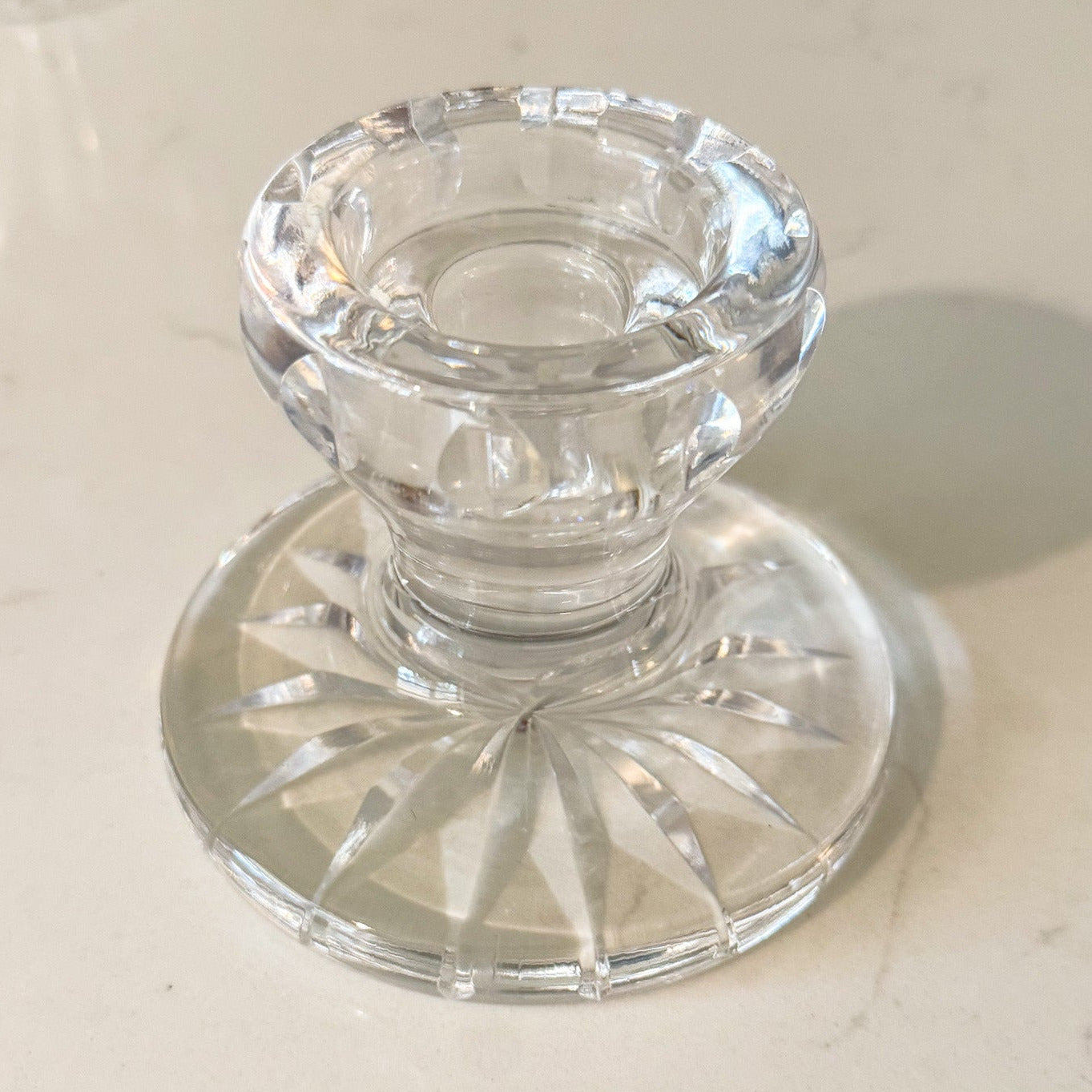 Vintage Waterford Crystal Lismore Taper Candle Holder