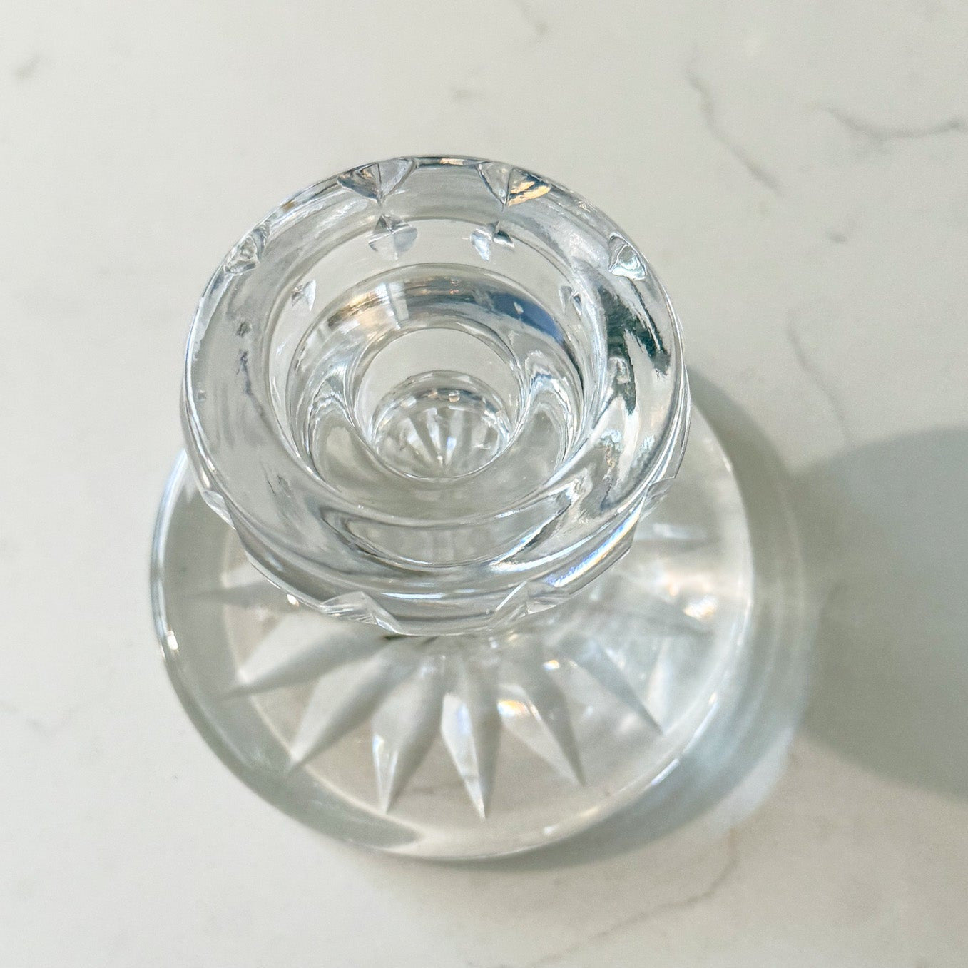 Vintage Waterford Crystal Lismore Taper Candle Holder