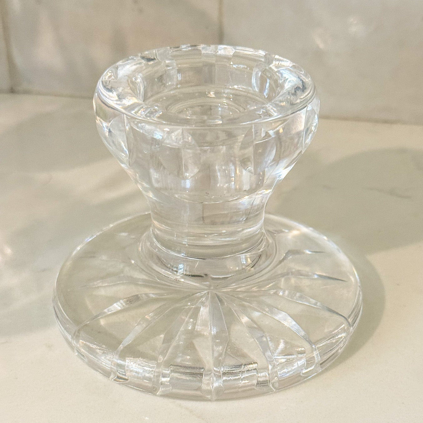 Vintage Waterford Crystal Lismore Taper Candle Holder