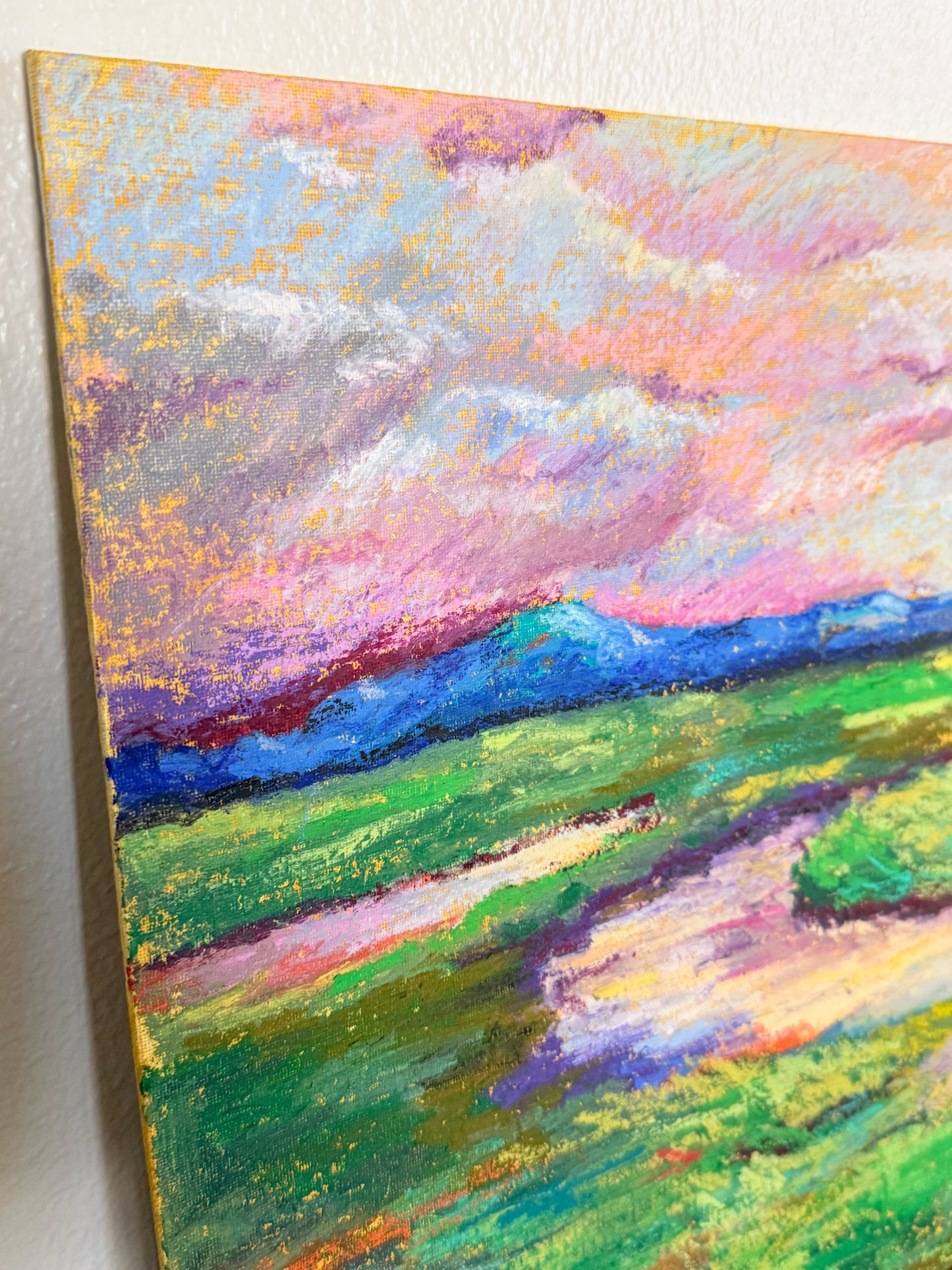Original Oil Pastel Landscape