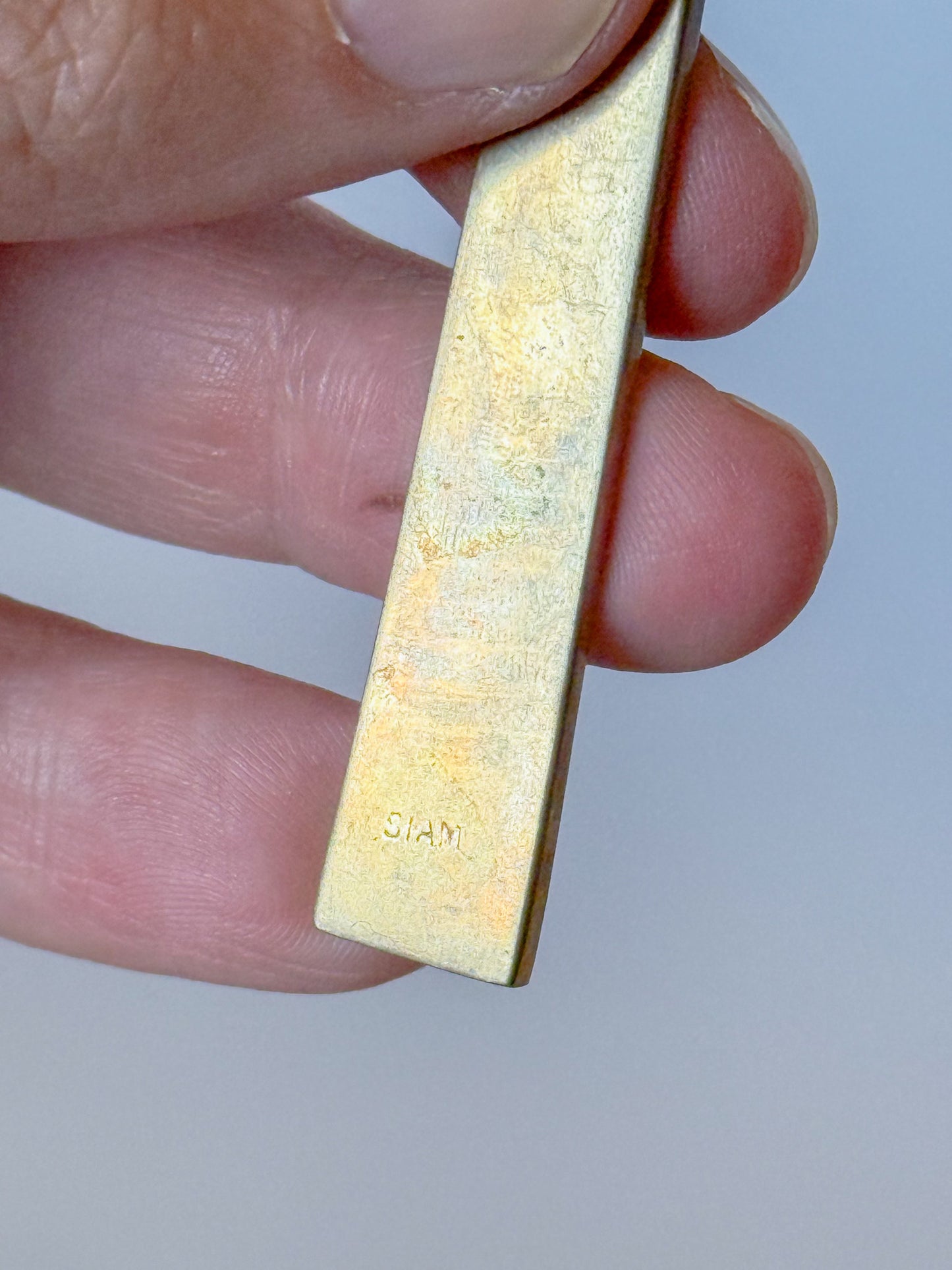 Vintage Mid Century Modern Solid Nickel Bronze Spreaders