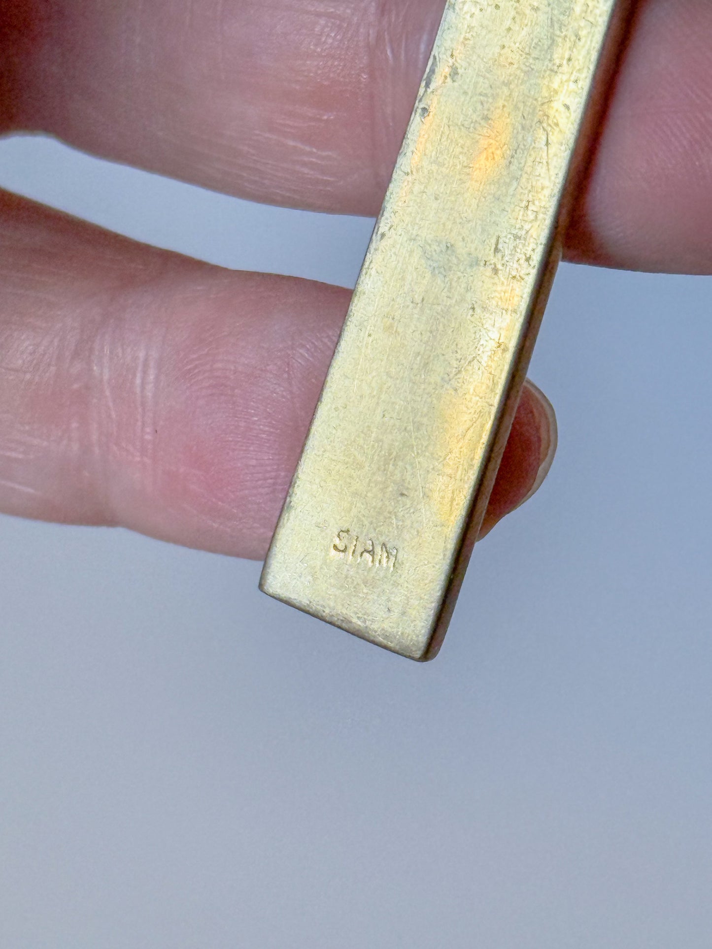 Vintage Mid Century Modern Solid Nickel Bronze Spreaders