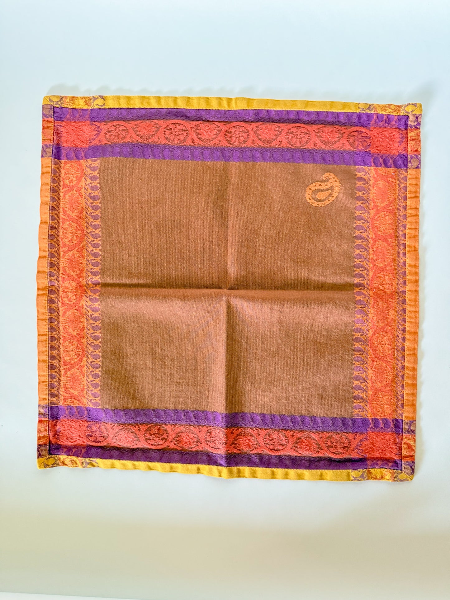 French Jacquard Cloth Napkins, Set of 7