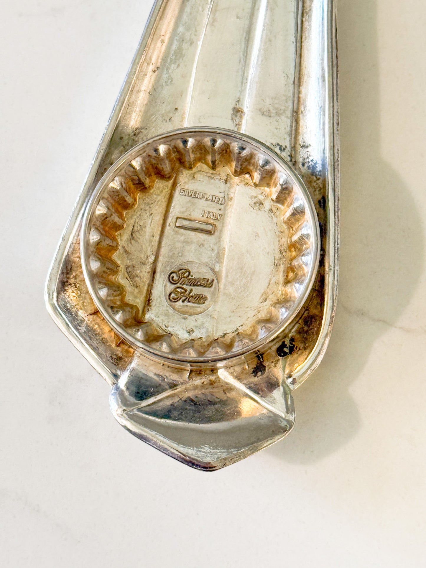 Vintage Italian Silver Plated Neck Tie Bottle Opener